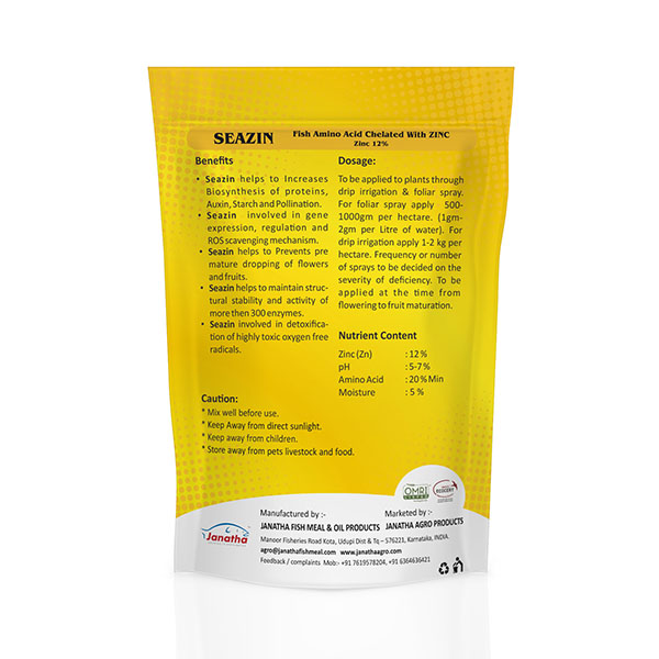 Janatha Agro-Seazin - Zinc Fish Amino Acid Complex (Zn -12%)